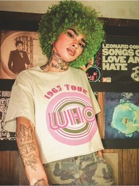 WHO 1965 Tour Crop Tee - Junk Food Clothing